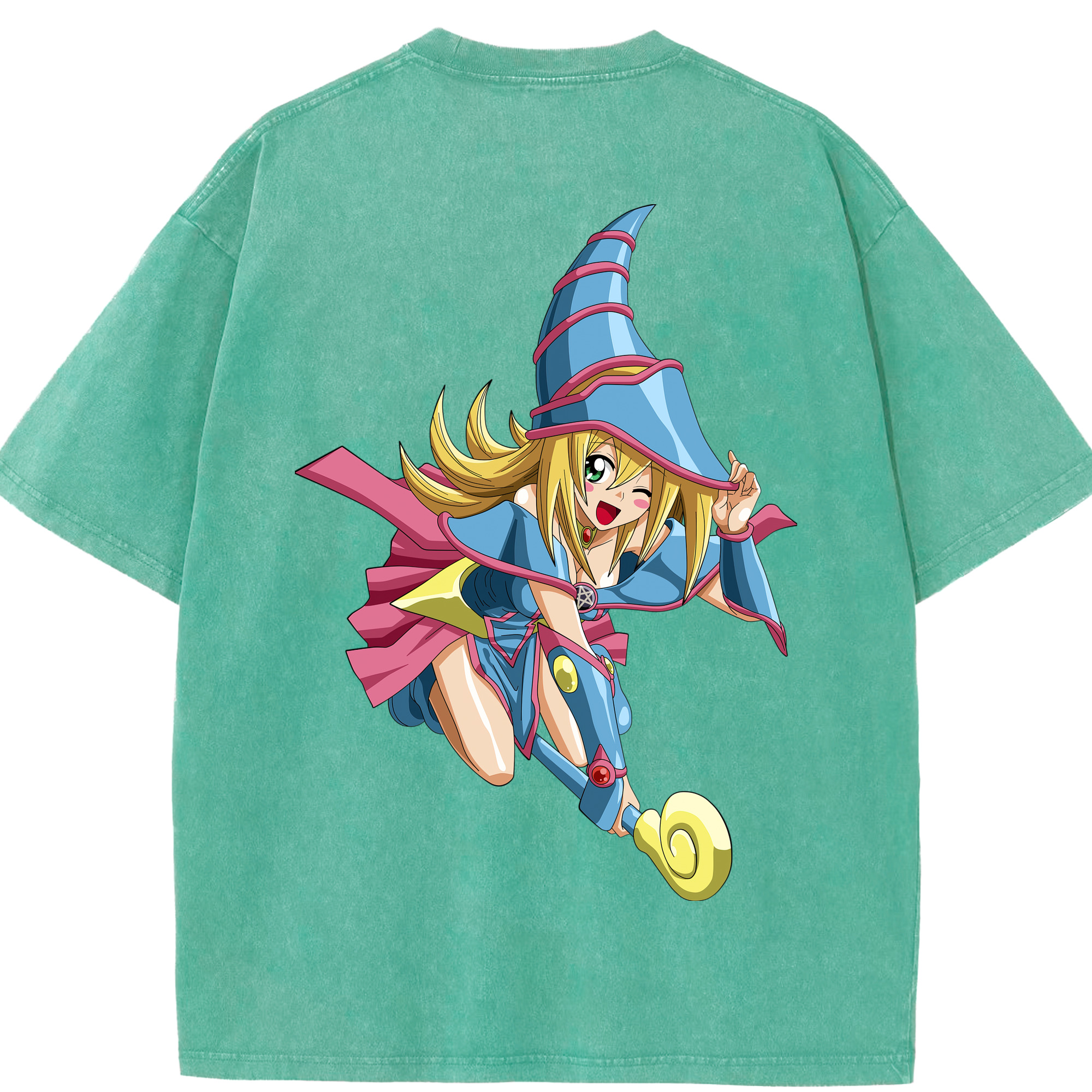 （画像用） 遊☆戯☆王 Yu-Gi-Oh! 綿100% ヴィンテージ風 半袖Tシャツ（背面プリント）
